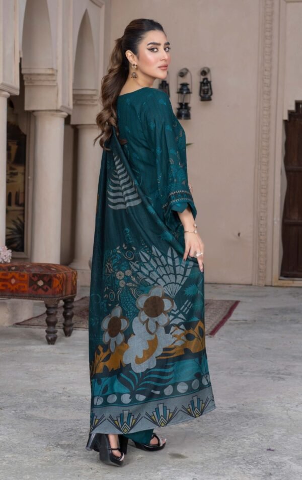 3 Piece Exclusive Printed Dhanak - Image 2