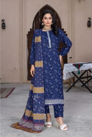 3 Piece Exclusive Printed Dhanak
