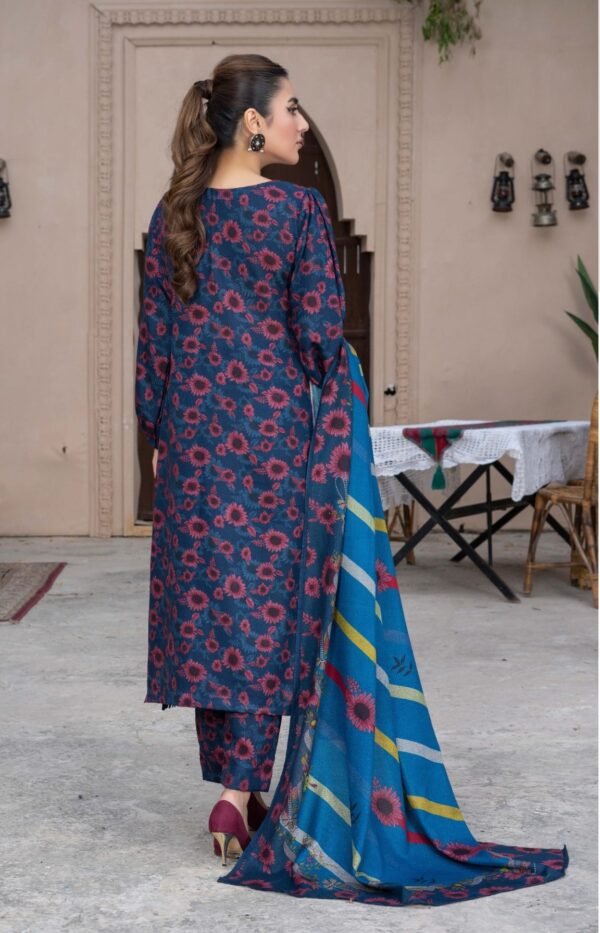 3 Piece Exclusive Printed Dhanak - Image 2