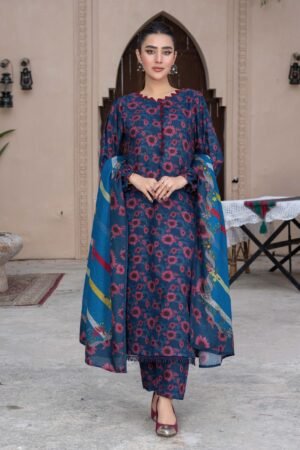 3 Piece Exclusive Printed Dhanak
