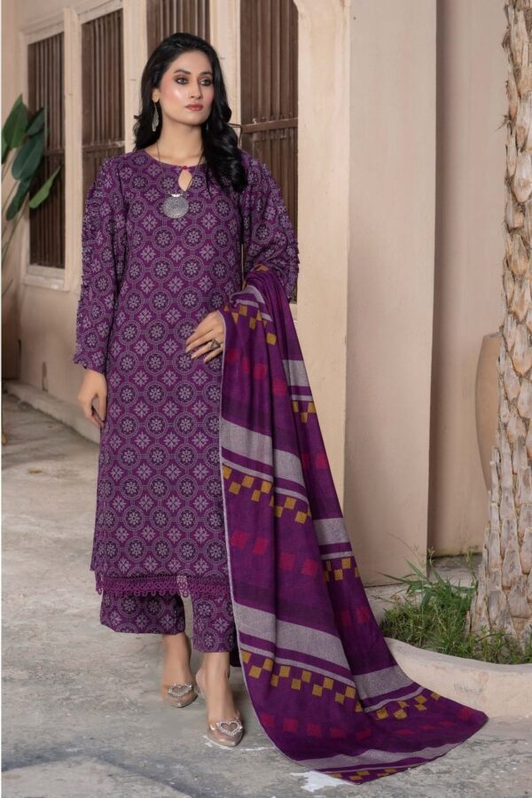 3 Piece Exclusive Printed Dhanak