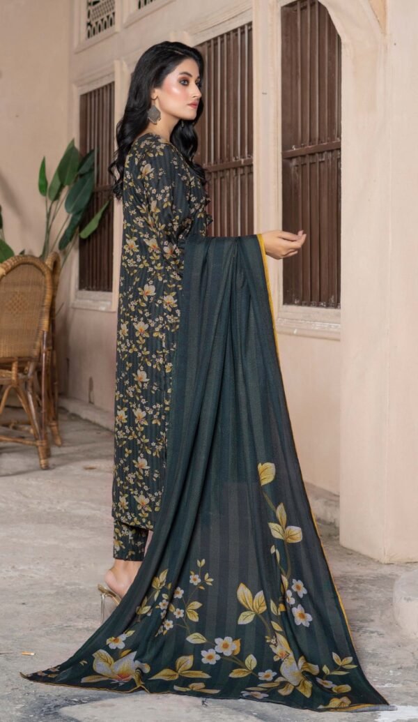 3 Piece Exclusive Printed Dhanak - Image 2