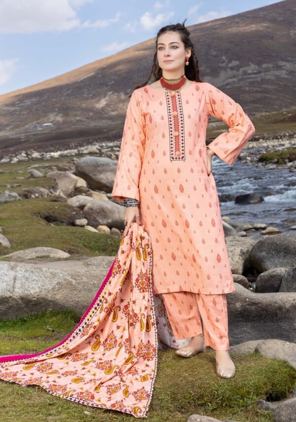 3 Piece Exclusive Printed Khaddar