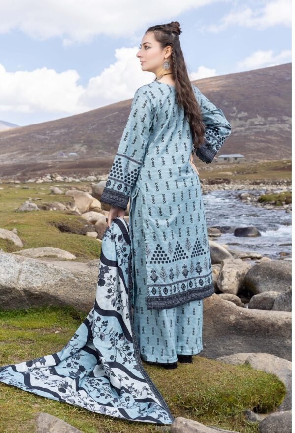 3 Piece Exclusive Printed Khaddar - Image 2